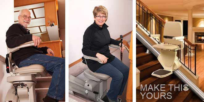 Elderly Using Stairlifts